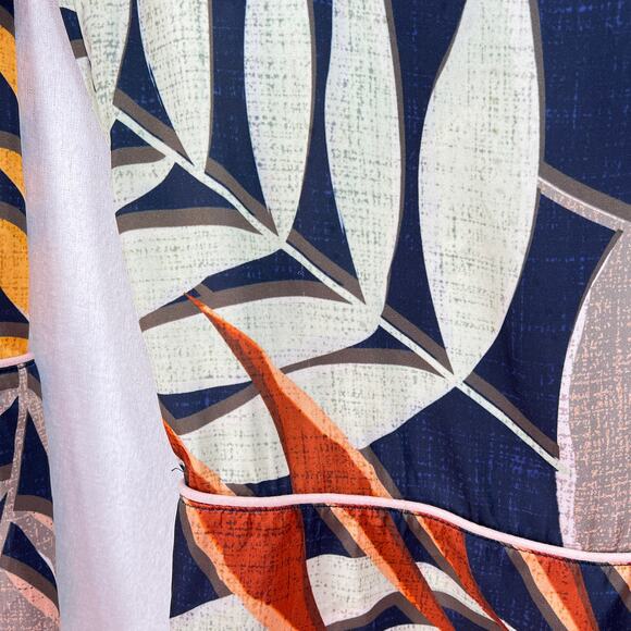 ANTHROPOLOGIE HUTCH Jess Jumpsuit Womens Small Leaf Print Short Sleeve V-neck - Picture 11 of 16